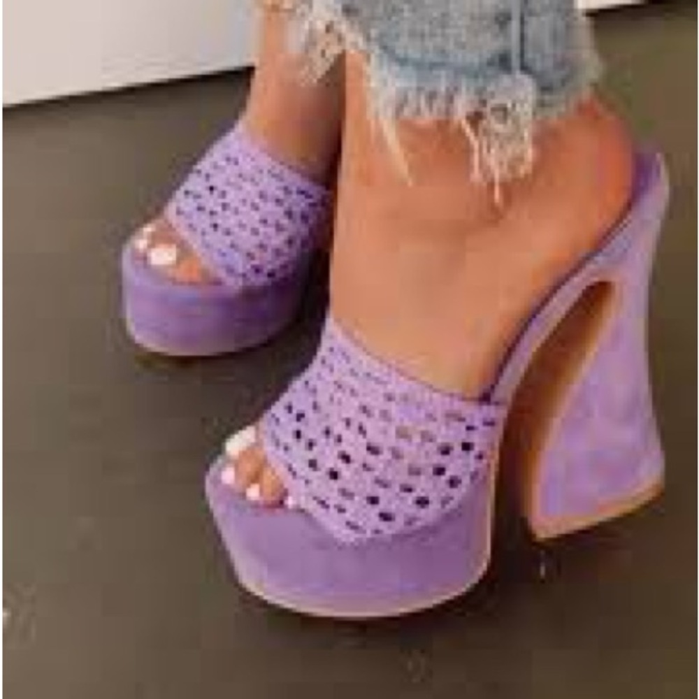 Chunky lilac platforms